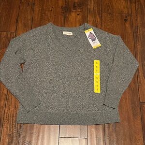 Lucky Brand Gray V-Neck SweaterSize Small